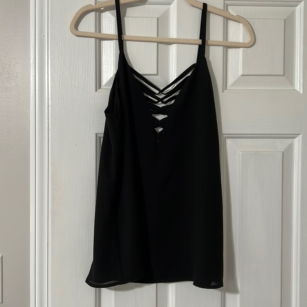 Black tank top